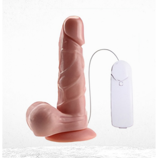 D-3 17.5 CM BEYAZ KUMANDALI DİLDO VİBRATÖR&hellip;