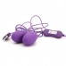 Mor Kablolu İkili Egg Vibratör USB Girişli