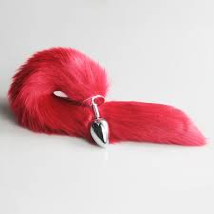 TİLKİ KUYRUĞU ANAL PLUG KIRMIZI