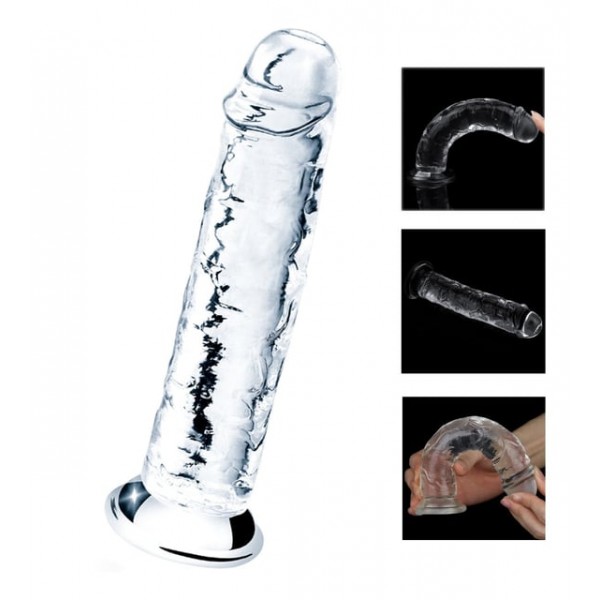 14 CM ŞEFFAF DİLDO TESTİSSİZ&hellip;